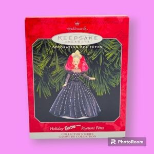 Vintage 1998 Hallmark Keepsake Holiday Barbie Ornament